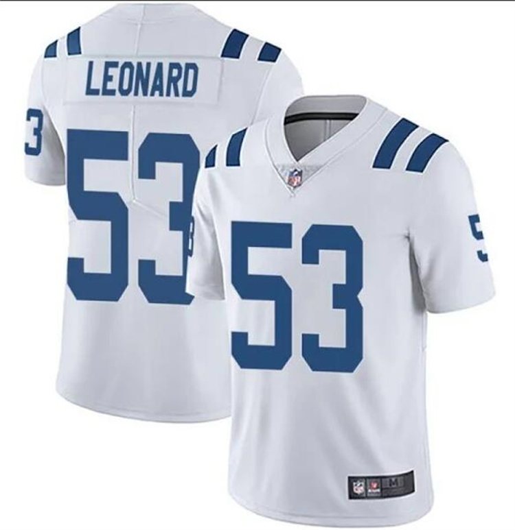 Youth Indianapolis Colts #53 Darius Leonard White Vapor Untouchable Limited Stitched Football Jersey Youth Indianapolis Colts #53 Darius Leonard White Vapor Untouchable Limited Stitched Football Jersey